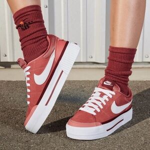 Nike Women's Sneakers in Red and White